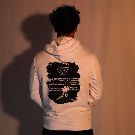 Sweat à capuche VOLCANO (White)