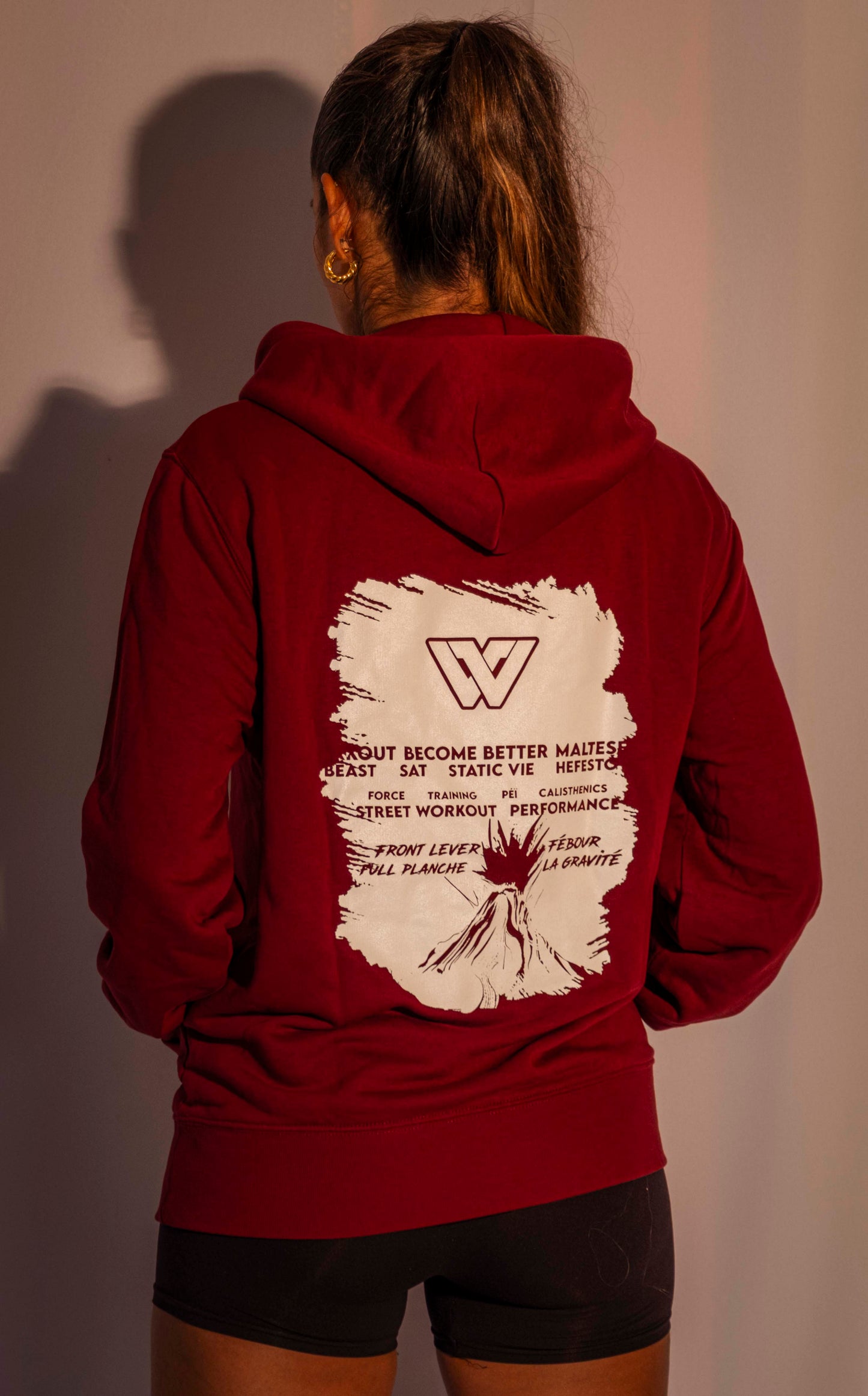 Sweat à capuche VOLCANO (Burgundy)